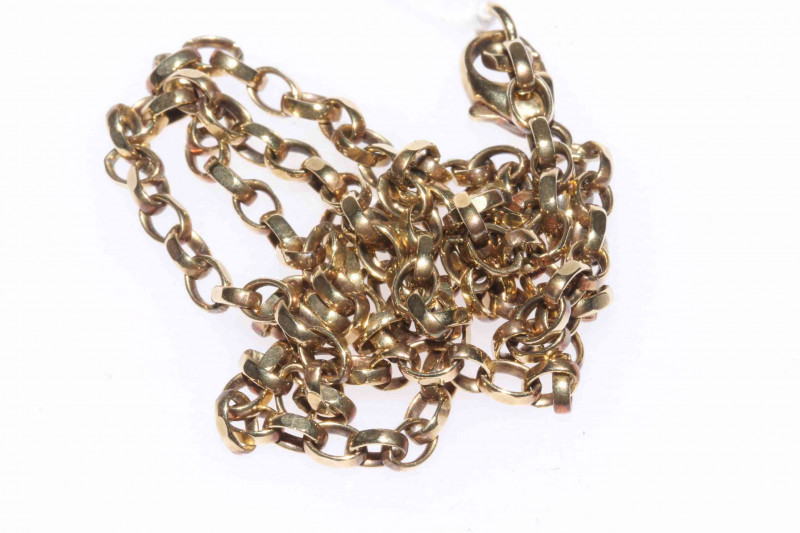 9 carat gold chain, 46cm.