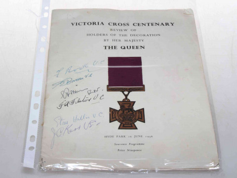 Victoria Cross Centenary Souvenir Programme, Review of Holders of the...