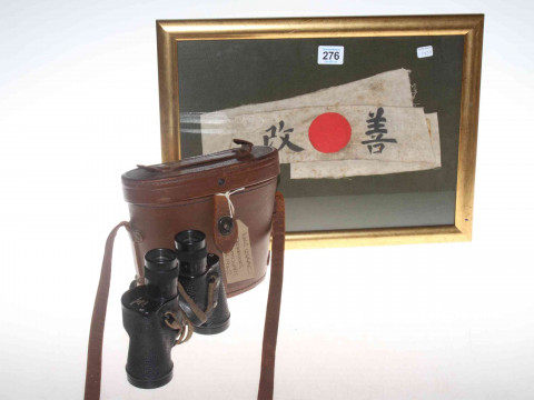 WWII Japanese 'Kamikaze Pilots' headband and pair of WWII USAAC Observers...