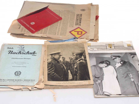 Collection of Nazi related ephemera.