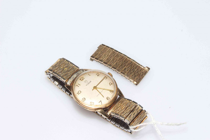 Rolex Tudor 9 carat gold presentation wristwatch.