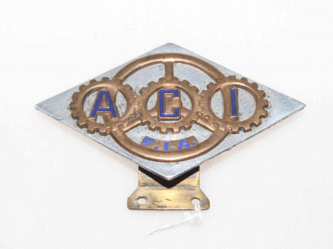 Motor Sport Interest: ACI FIA car badge.