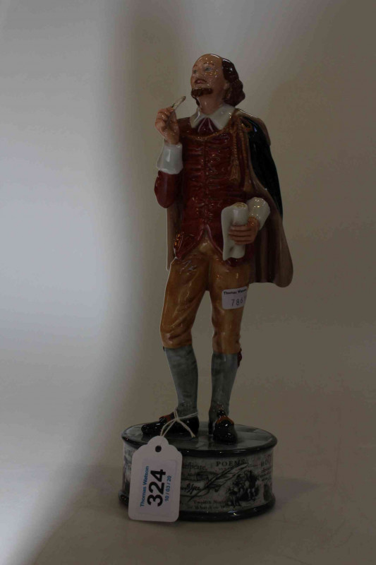 Royal Doulton limited edition figure William Shakespeare No. 201/350, HN5129, boxed.