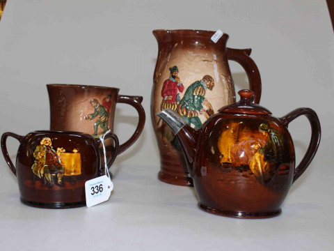 Royal Doulton Sir Francis Drake jug and tankard together with Royal Doulton...