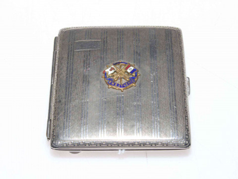RMS Athenia cigarette case, first British ship of WWII sunk by U-Boats.