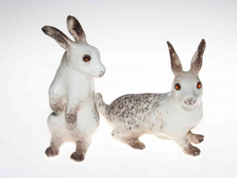Two Winstanley Hares, size 3.