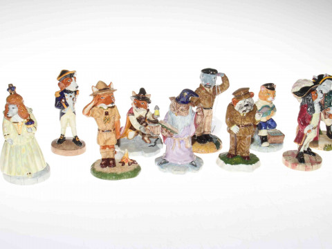 Collection of ten Jacobs of Whitby figures with certificates.