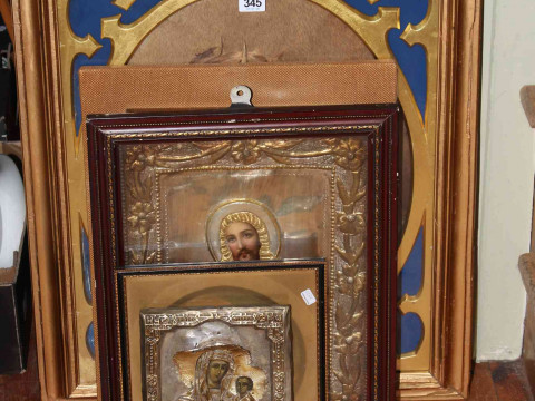 Collection of six religious and other prints.