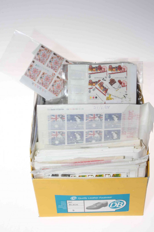Collection of first class, second class and other face value UK stamps, approximately £1000 in value.