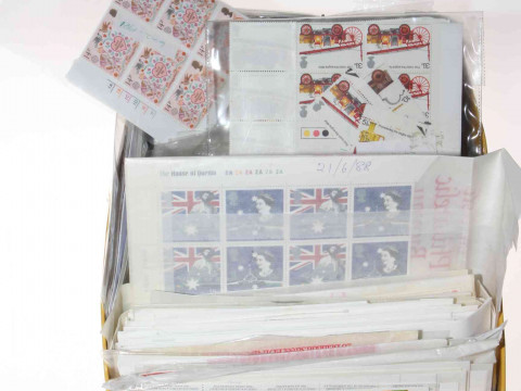 Collection of first class, second class and other face value UK stamps,...