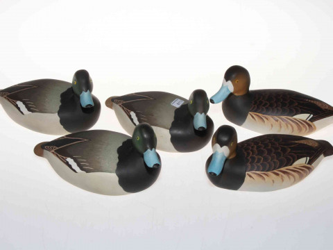 Set of five Royal Doulton ducks.