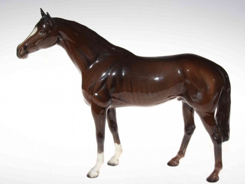 Beswick Brown Horse, 28cm by 35cm.
