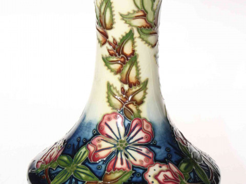 Moorcroft Blush Anemone vase, 20cm.