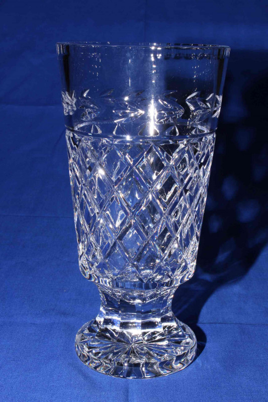 Waterford Crystal pedestal vase.