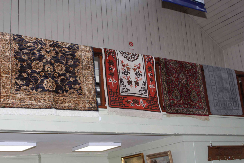 Collection of four various rugs including Chinese.