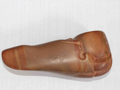 North American stoneware pipe, 11cm length. thumbnail