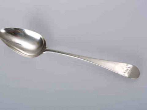 A George III silver table spoon, Hester Bateman, London 1788, Old English...