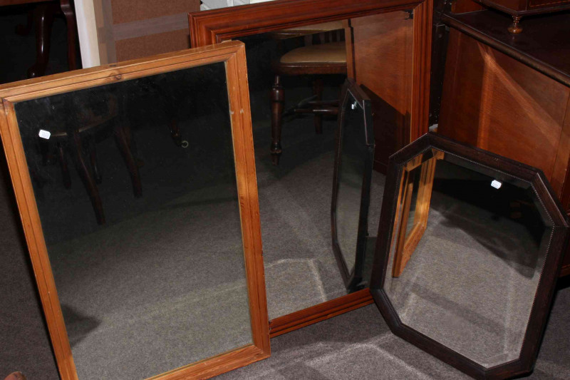 Collection of nineteen decorative pictures and mirrors including Alderson Sisters prints.