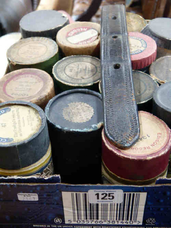Box of 19th Century Phonograph Rolls