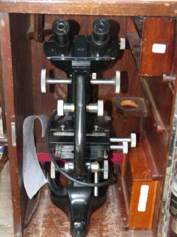 Watson Microscope in Wooden Case