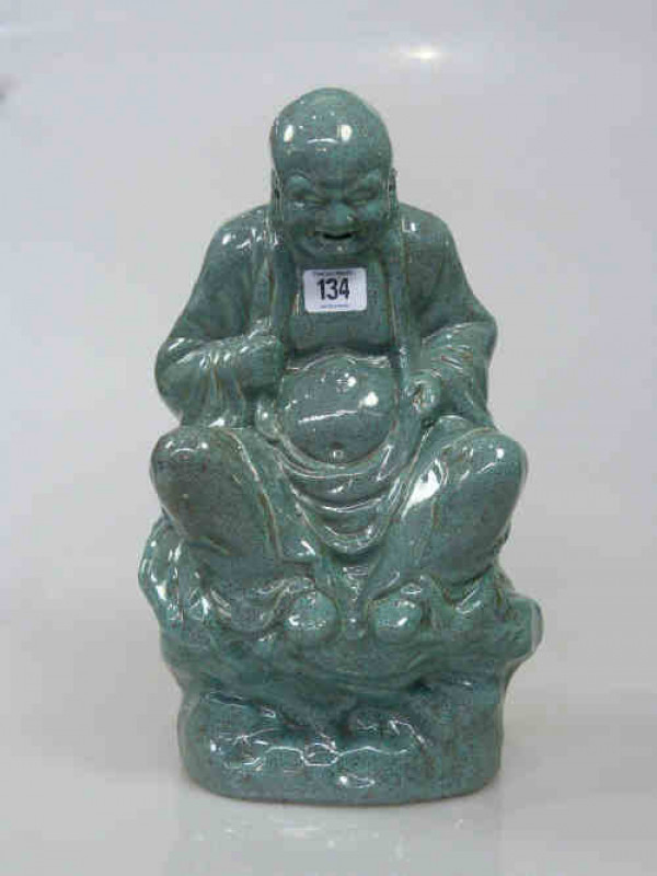 Chinese Glazed Pottery Buddha