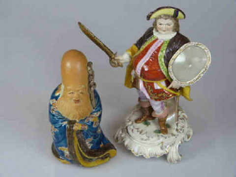 Continental China Figure and Oriental Pottery Figure