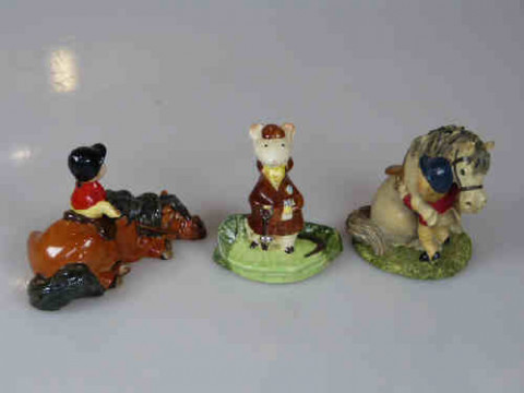 Two Beswick Thelwell Ponies 'I Forgive You' and 'Kick Start' and Beswick...