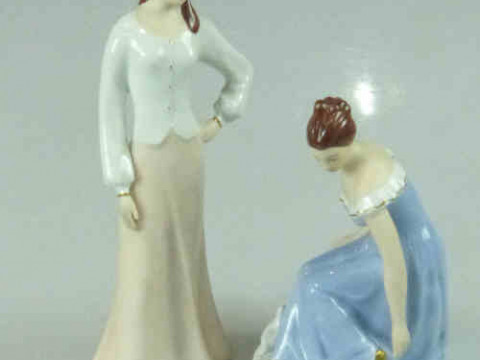 Two Royal Dux Porcelain Figures