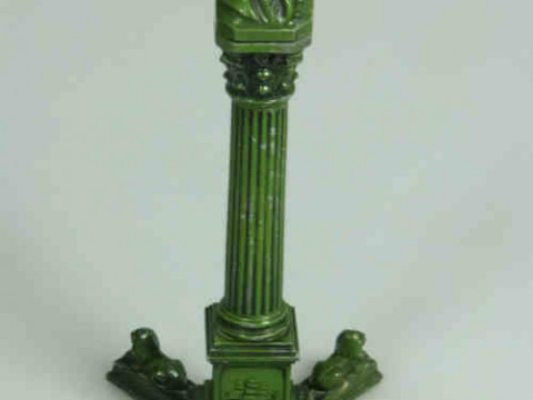 Metal Table Lighter in the form of Nelson's Column, 27cm high