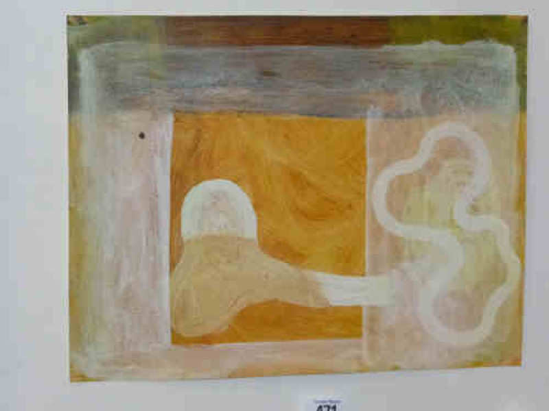 16th Century John Bicknell 'England She Said', oil on paper, 25.5cm x 33cm, see verso, framed