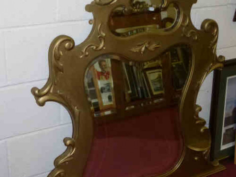 Victorian Gilt Framed Overmantel Mirror
