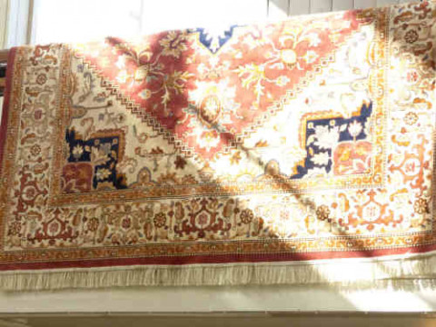 Beige Ground Keshan Carpet, 2.80m x 2.00m