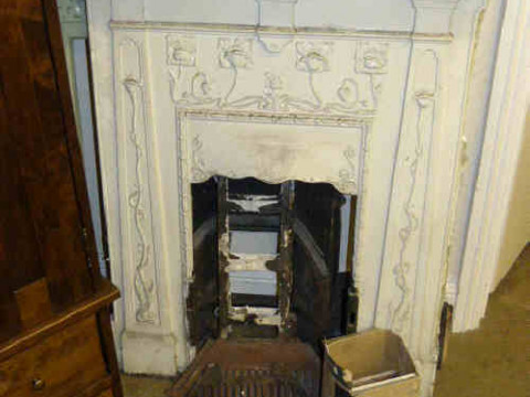 Two Cast Iron Fireplaces