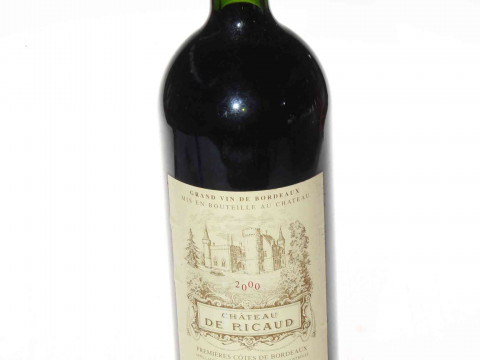 Chateau de Ricaud 1.5 Ltr bottle of red wine.
