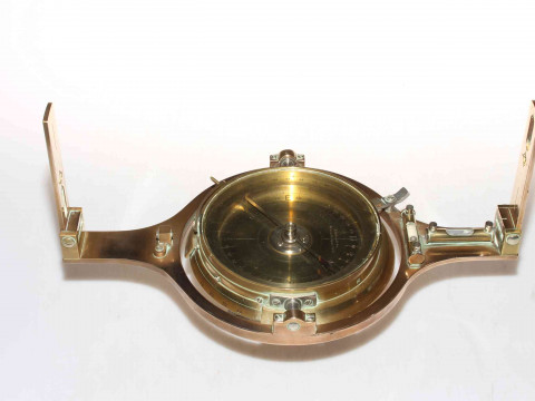 F. Robson & Co. Newcastle Upon Tyne brass and copper mining engineer dial.