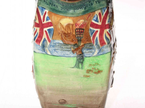 Royal Doulton 'The Drake' jug, no. 406, 28cm high. thumbnail