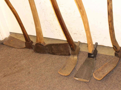 Four vintage picks and axe. thumbnail