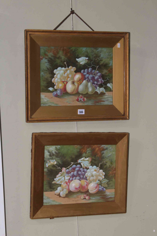 W. Hartshorne, Still Life, pair watercolours, both signed and dated 1903 lower left, 26cm by 34cm, both framed.