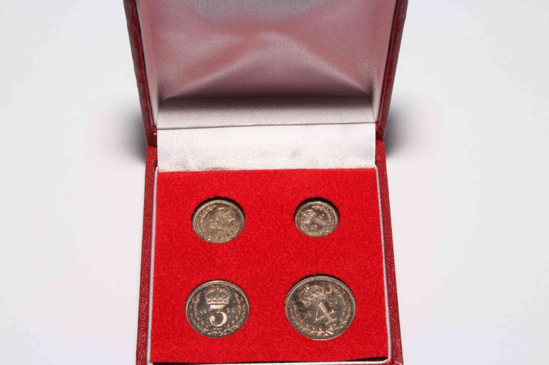 1956 Queen Elizabeth Maundy Set in box.