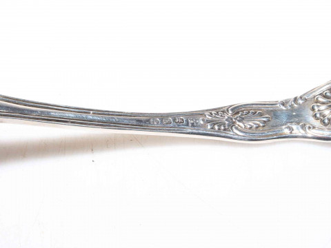 George III silver Kings pattern sifting spoon, London 1817, 16cm. thumbnail