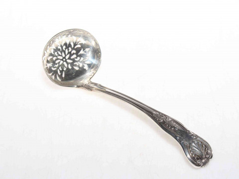 George III silver Kings pattern sifting spoon, London 1817, 16cm.