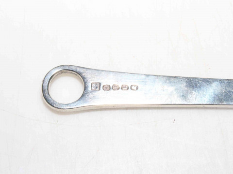 Peter & William Bateman silver meat skewer, London 1806, 35cm length. thumbnail
