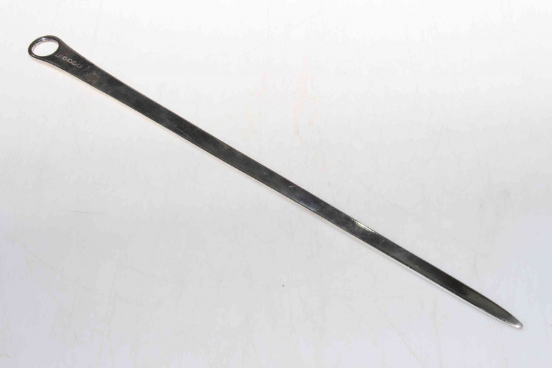 Peter & William Bateman silver meat skewer, London 1806, 35cm length.