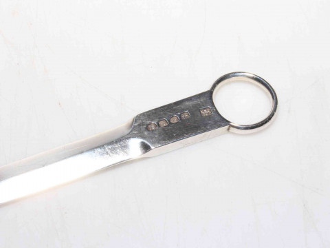 Eley, Fearn and Chawner, silver meat skewer, London 1812, 33cm length. thumbnail