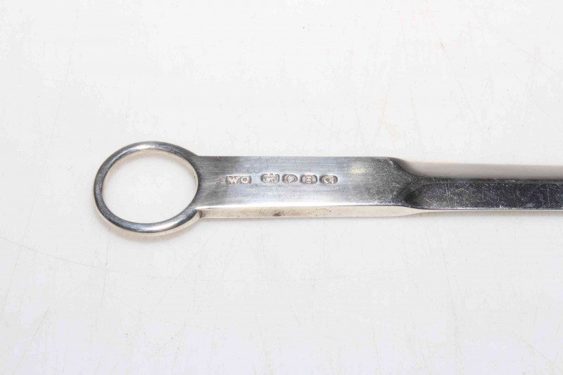 William Chawner silver meat skewer, London 1827, 32.5cm length.
