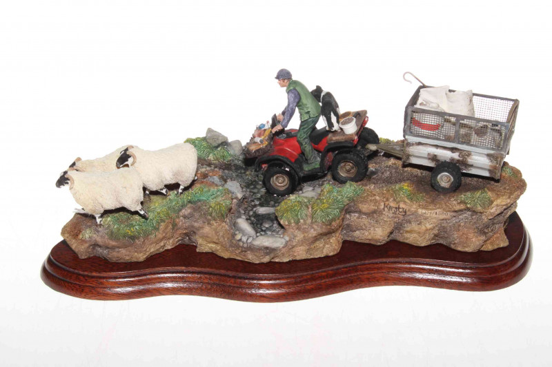 Border Fine Arts limited edition 'All in a Days Work', number 667 with certificate, 31cm across.