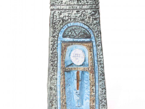 Troika coffin vase, 18cm.