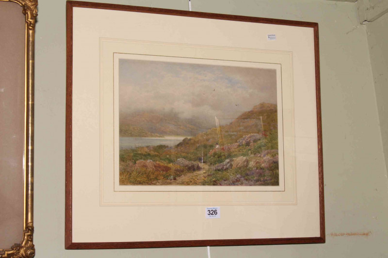 H. Sutton Palmer, River Landscape, watercolour, signed and dated 1872 lower right, 24cm by 33cm, in glazed frame.