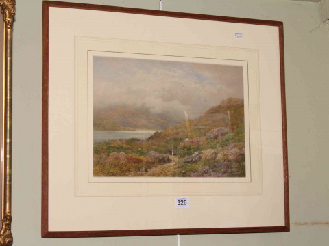 H. Sutton Palmer, River Landscape, watercolour, signed and dated 1872...