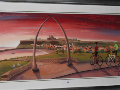 Lucy Pittaway, Reaching New Shores, soft pastel on board, 61cm by 122cm, in glazed frame with certificate of authenticity. thumbnail